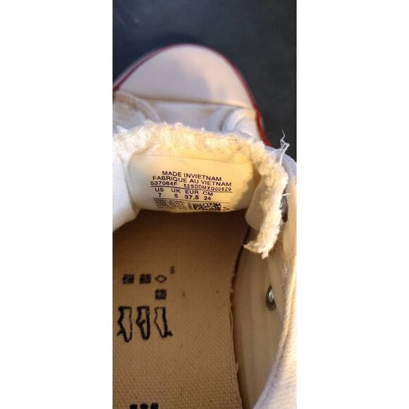 Converse Shoes Womens 7 Chuck Taylor All Star Shoreline Sneakers 537084F White - Picture 7 of 7